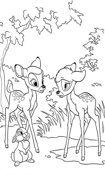 Bambi kolorowanki